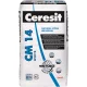 CERESIT CM 14 White - Biele cementové lepidlo vystužené vláknami na lepenie obkladov a dlažby z mramoru a mozaiky 25kg